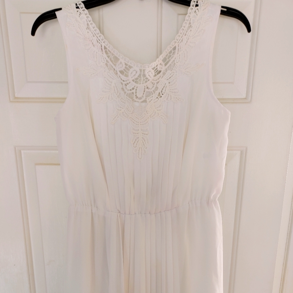 Versona White Summer Dress Size 8